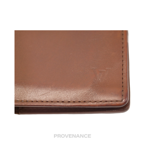 🔴 Louis Vuitton Brazza Wallet - Ombre Leather - Picture 6 of 10